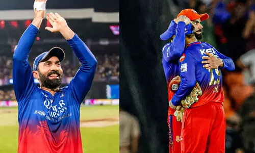 സഹതാരങ്ങളുടെ ഗാർഡ് ഓഫ് ഓണർ, കെട്ടിപ്പിടിച്ച് കോഹ്‍ലി; ദിനേശ് കാർത്തികിന് വൈകാരിക യാത്രയയപ്പ്