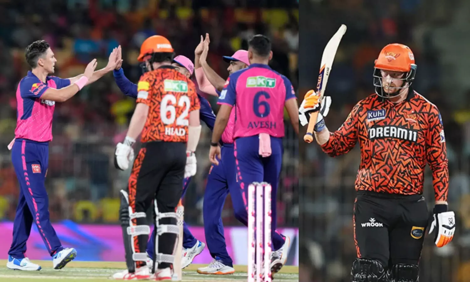 ബോൾട്ടിന്റെ പ്രഹരം, ക്ലാസന്റെ ചെറുത്ത് നിൽപ്പ്; ഹൈദരാബാദിനെതിരെ രാജസ്ഥാന് 176 റൺസ് വിജയലക്ഷ്യം