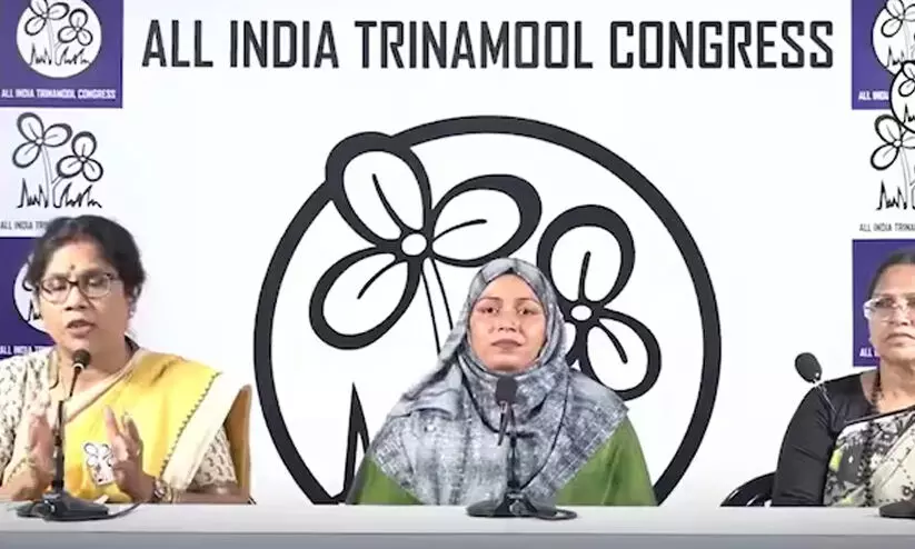 സന്ദേശ്ഖാലി സംഭവം ബി.ജെ.പി തിരക്കഥ; പാർട്ടിവിട്ട് വനിത നേതാവ് സന്ദേശ്ഖാലി സംഭവം ബി.ജെ.പി തിരക്കഥ; പാർട്ടിവിട്ട് വനിത നേതാവ്
