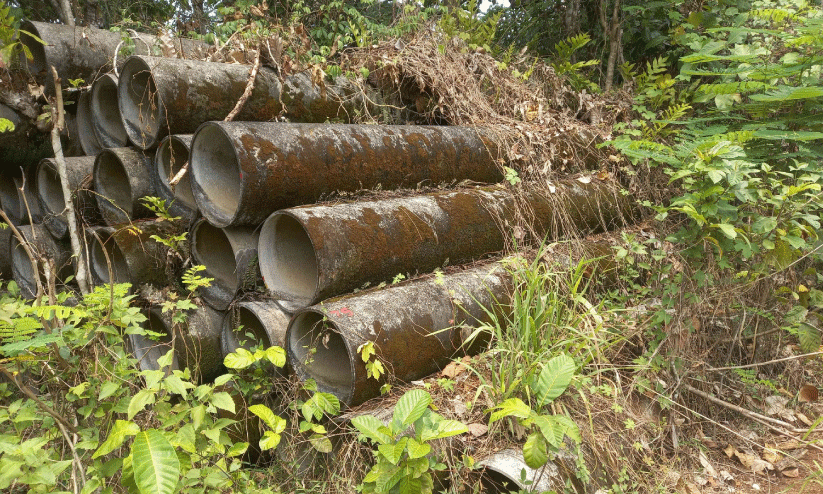 pipes are destroyed; Public money flowed