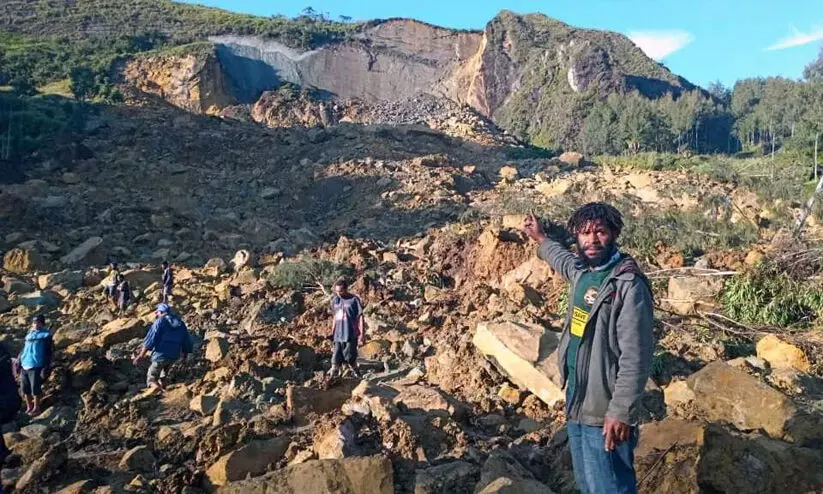 പാ​പ്വ ന്യൂ​ഗി​നി​യി​ൽ മ​ണ്ണി​ടി​ച്ചി​ൽ; നൂ​റി​ലേ​റെ മ​ര​ണം