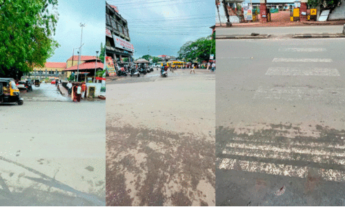 Where is the line to cross the road?