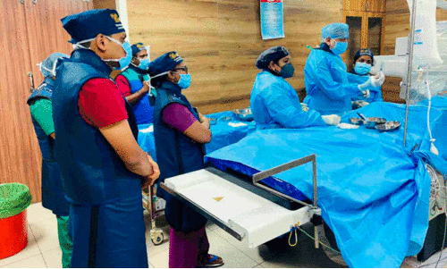 Neuro intervention at Trivandrum Medical College