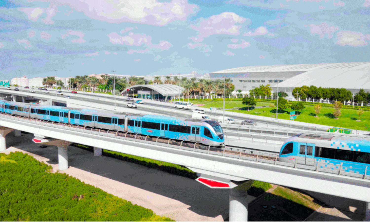All Dubai Metro Stations in pristine condition