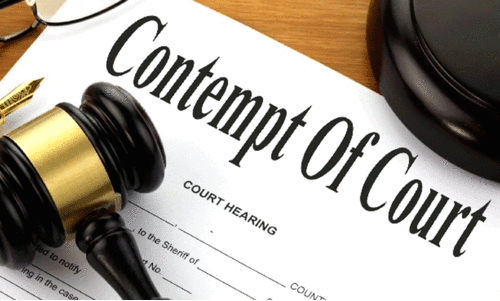 Contempt of court