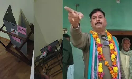 ബി.ജെ.പി സ്ഥാനാർഥി വോട്ടുയന്ത്രം നശിപ്പിച്ചു, പോളിങ് ഉദ്യോഗസ്ഥനെ ആക്രമിച്ചു; അറസ്റ്റിൽ