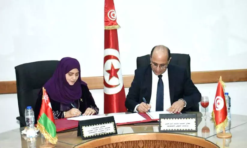 സാമൂഹിക വികസന സഹകരണത്തിനായി ഒമാനും തുനീഷ്യയും ധാരണപത്രത്തിൽ ഒപ്പുവെച്ചു സാമൂഹിക വികസന സഹകരണത്തിനായി ഒമാനും തുനീഷ്യയും ധാരണപത്രത്തിൽ ഒപ്പുവെച്ചു