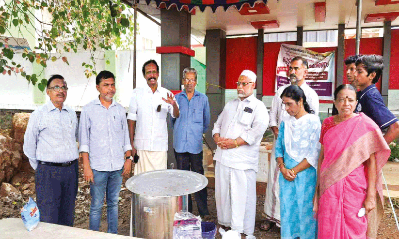 The water in front of the taluk hospital was stopped