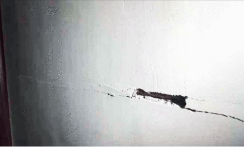 The rehabilitated flat also leaks; Residents in distress