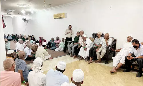 Health awareness class for hajj pilgrims