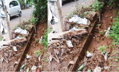 Dirt and garbage should be removed from the drain Dirt and garbage should be removed from the drain