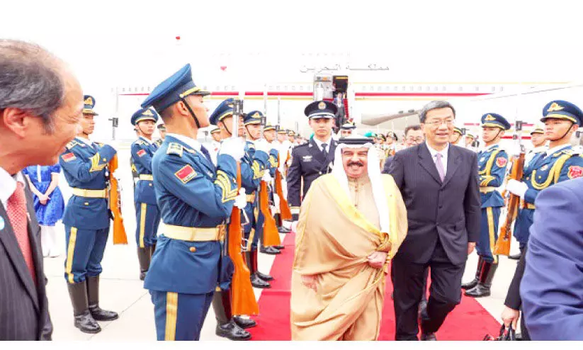 ഹമദ് രാജാവിന് ചൈനയിൽ പ്രൗഢ സ്വീകരണം ഹമദ് രാജാവിന് ചൈനയിൽ പ്രൗഢ സ്വീകരണം