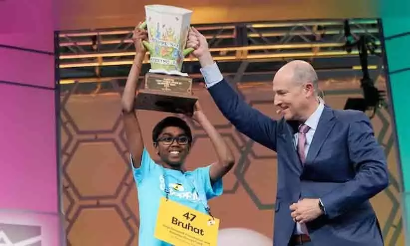 90 സെക്കൻഡിൽ 29 വാക്കുകൾ തെറ്റാതെ പറഞ്ഞ് നാഷനൽ സ്പെല്ലിങ് ബീ മത്സരത്തിൽ ജേതാവായി ഇന്ത്യൻ വംശജൻ -വിഡിയോ 90 സെക്കൻഡിൽ 29 വാക്കുകൾ തെറ്റാതെ പറഞ്ഞ് നാഷനൽ സ്പെല്ലിങ് ബീ മത്സരത്തിൽ ജേതാവായി ഇന്ത്യൻ വംശജൻ -വിഡിയോ