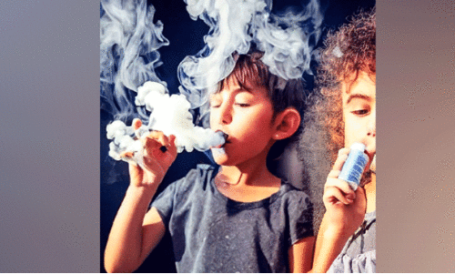 children with e-cigarettes