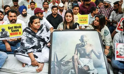 Protest against modi