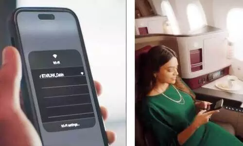 ആ​കാ​ശ​ത്തും സൗ​ജ​ന്യ വൈ​ഫൈ​യു​മാ​യി ഖ​ത്ത​ർ എ​യ​ർ​വേ​സ്