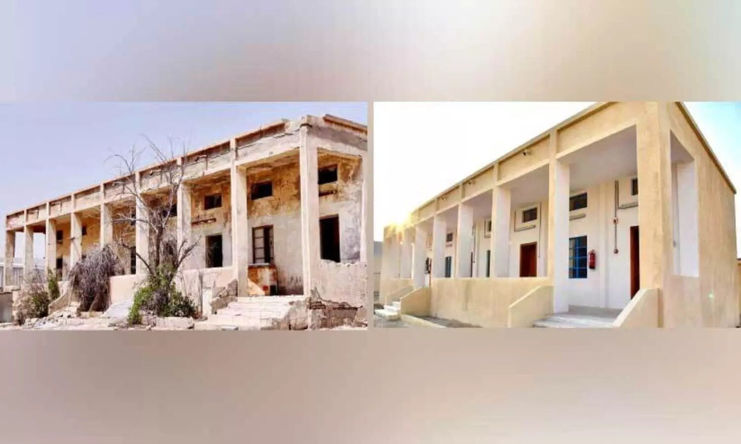 Al Jamilia Old School before and after renovation