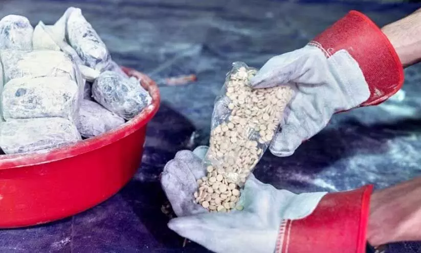 6.51 ദശലക്ഷം മയക്കുമരുന്ന് ഗുളികകൾ സൗദിയിലേക്ക് കടത്താനുള്ള ശ്രമം തടഞ്ഞു 6.51 ദശലക്ഷം മയക്കുമരുന്ന് ഗുളികകൾ സൗദിയിലേക്ക് കടത്താനുള്ള ശ്രമം തടഞ്ഞു