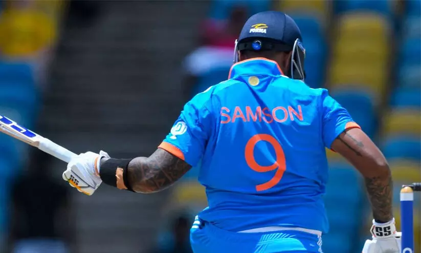 സന്നാഹത്തിൽ നിരാശപ്പെടുത്തി സഞ്ജു; ഒരു റൺസെടുത്ത് പുറത്ത് സന്നാഹത്തിൽ നിരാശപ്പെടുത്തി സഞ്ജു; ഒരു റൺസെടുത്ത് പുറത്ത്