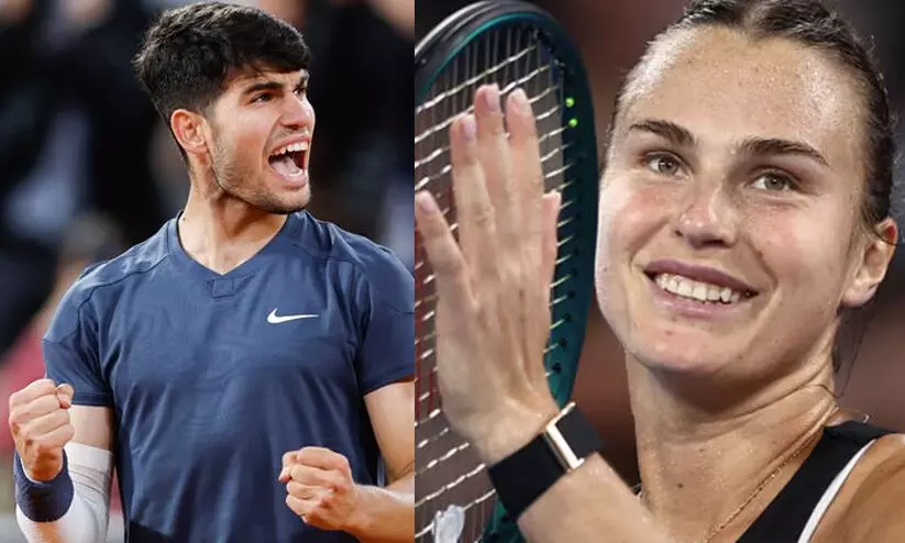 ഫ്രഞ്ച് ഓപൺ: അൽകാരസ്, സബലെങ്ക, ഇഗ മുന്നോട്ട്