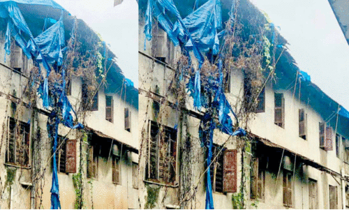 Dilapidated building in Nadapuram
