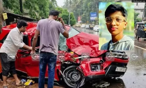 മഞ്ചേരിയിൽ കാറും ലോറിയും കൂട്ടിയിടിച്ച് വിദ്യാർഥിക്ക് ദാരുണാന്ത്യം; നാല് പേർക്ക് പരിക്ക്