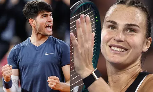 ഫ്രഞ്ച് ഓപൺ: അൽകാരസ്, സബലെങ്ക, ഇഗ മുന്നോട്ട്