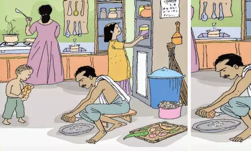 അടുക്കള ജോലിക്ക് അച്ഛനും: ‘വൈറൽ ചർച്ച’ക്ക് വഴി തുറന്ന് പരിഷ്കരിച്ച പാഠപുസ്തകം