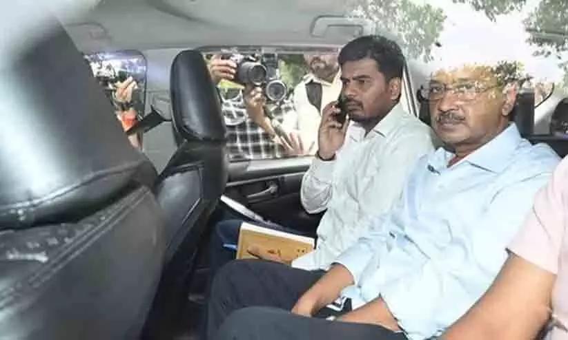 കെജ്രിവാൾ തിഹാർ ജയിലിലേക്ക് പുറപ്പെട്ടു