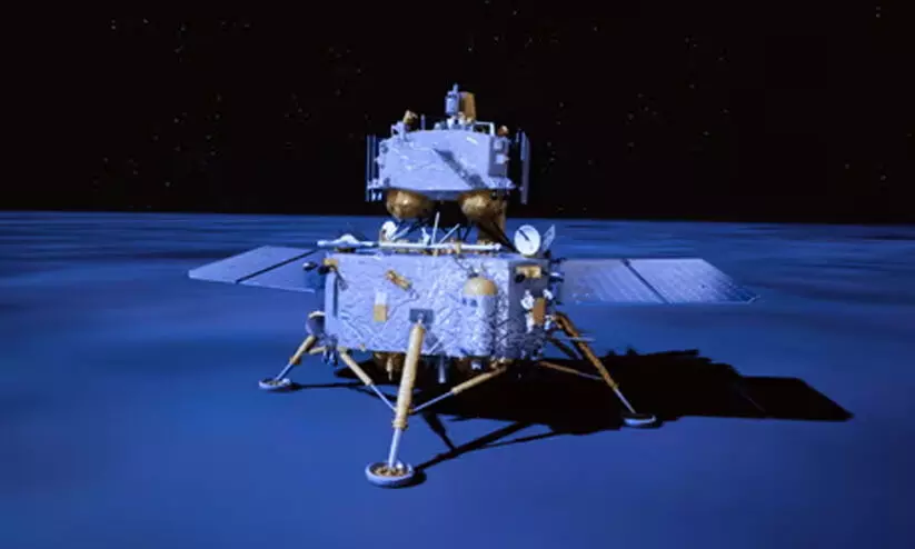 ചന്ദ്രനിൽ വിജയകരമായി ഇറങ്ങി ചാങ് ഇ 6 ചന്ദ്രനിൽ വിജയകരമായി ഇറങ്ങി ചാങ് ഇ 6