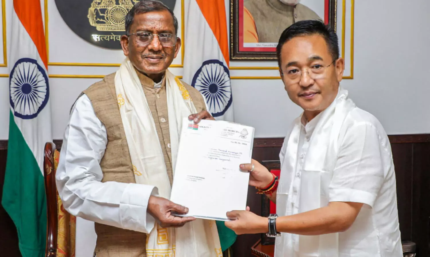 സി​ക്കി​മി​ൽ പ്രേം സിങ് തമാങ് എസ്.കെ.എം നിയമസഭാകക്ഷി നേതാവ്