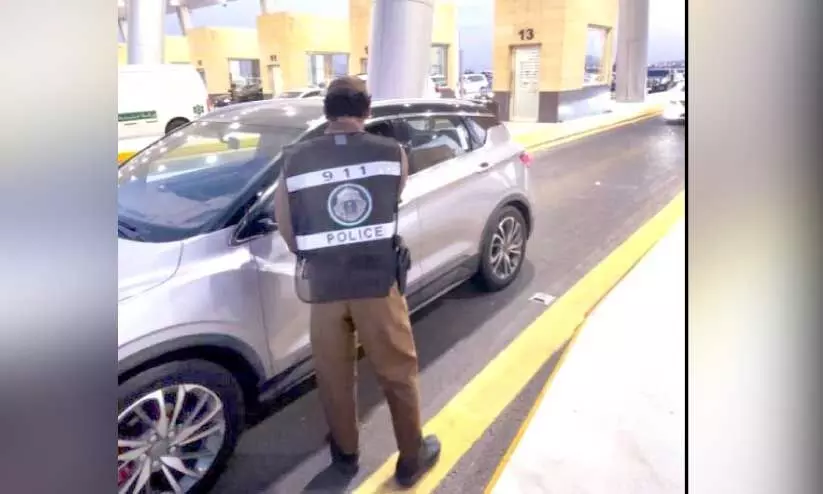 Inspection at the entry gates to Makkah Inspection at the entry gates to Makkah