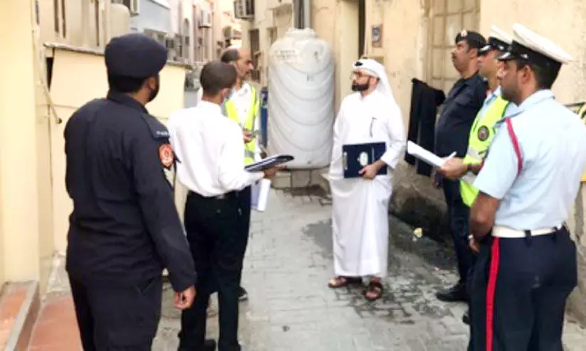 ലേബർ ക്യാമ്പുകളിലും വർക്ഷോപ്പുകളിലും വെയർഹൗസുകളിലും പരിശോധന നടത്തി ലേബർ ക്യാമ്പുകളിലും വർക്ഷോപ്പുകളിലും വെയർഹൗസുകളിലും പരിശോധന നടത്തി