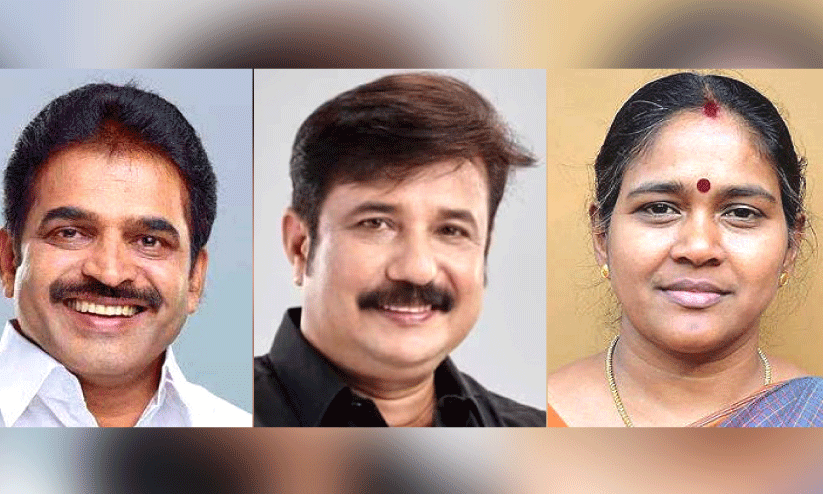 കെ.​സി. വേ​ണു​ഗോ​പാ​ൽ, എ.​എം. ആ​രി​ഫ്,  ശോ​ഭ സു​രേ​ന്ദ്ര​ൻ