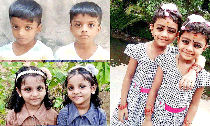 Twins in Cheruthuruthi Govt. LP school