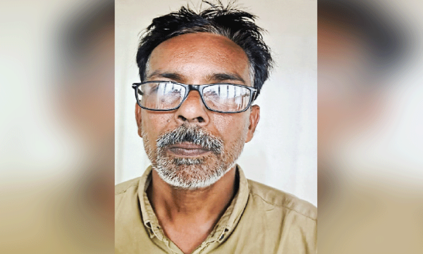 പ്ര​തി  രാ​ജേ​ഷ് കു​മാ​ർ