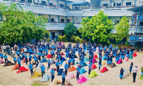 Childrens spiritual tent at Thrikaripur Mujamma English School When they are prepared