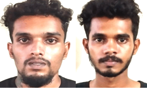 അ​റ​സ്റ്റി​ലാ​യ യു​വാ​ക്ക​ൾ