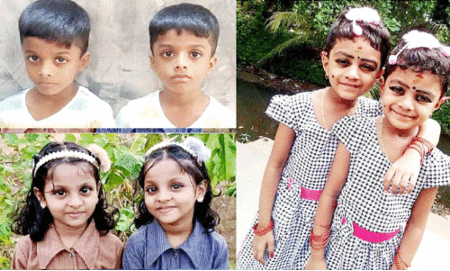 Twins in Cheruthuruthi Govt. LP school Twins in Cheruthuruthi Govt. LP school