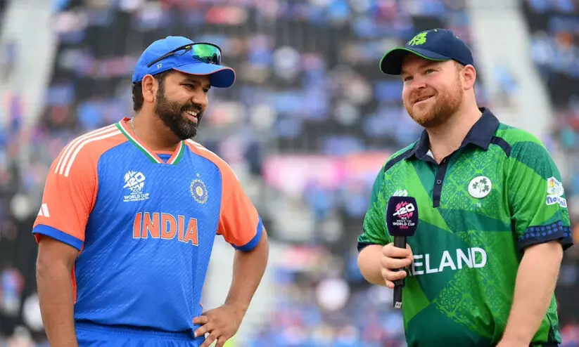 സഞ്ജു പുറത്ത്, കോഹ്ലി ഓപൺ ചെയ്യും; ഇന്ത്യ അയർലൻഡിനെ ബാറ്റിങ്ങിനയച്ചു സഞ്ജു പുറത്ത്, കോഹ്ലി ഓപൺ ചെയ്യും; ഇന്ത്യ അയർലൻഡിനെ ബാറ്റിങ്ങിനയച്ചു