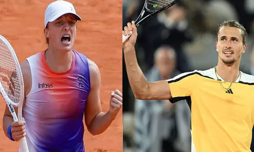 ഫ്ര​ഞ്ച് ഓ​പ​ൺ: ഇ​ഗ ഫൈനലിൽ, സ്വ​രേ​വ് സെമിയിൽ