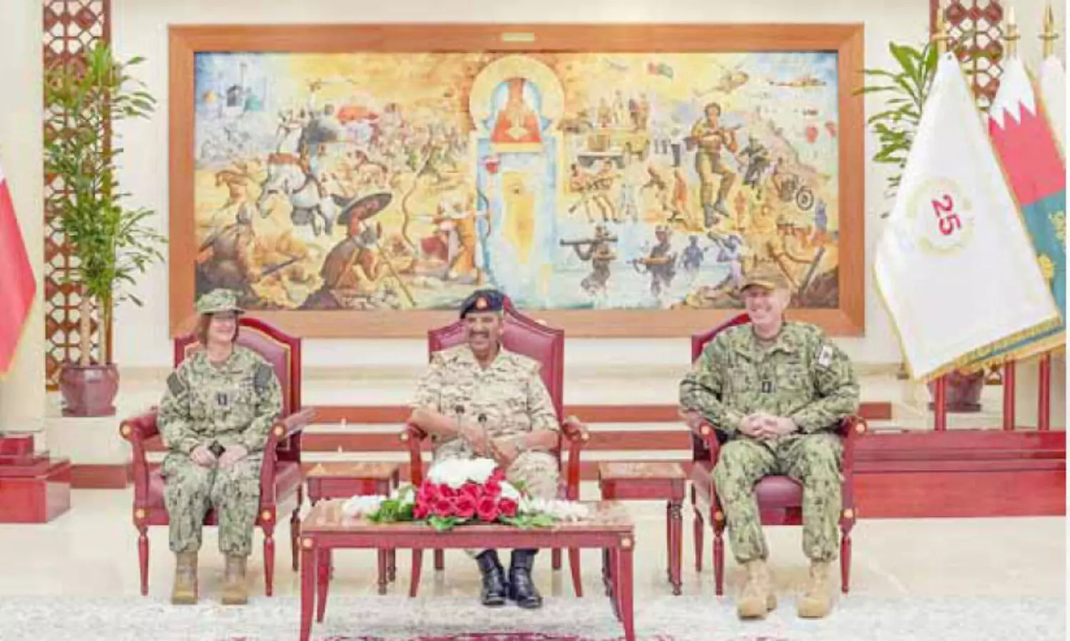 യു.​എ​സ്​ മ​റൈ​ൻ ഫോ​ഴ്​​സ്​ ഓ​പ​റേ​ഷ​ൻ ഹെ​ഡി​നെ ബി.​ഡി.​എ​ഫ്​ ക​മാ​ൻ​ഡ​ർ സ്വീ​ക​രി​ച്ചു