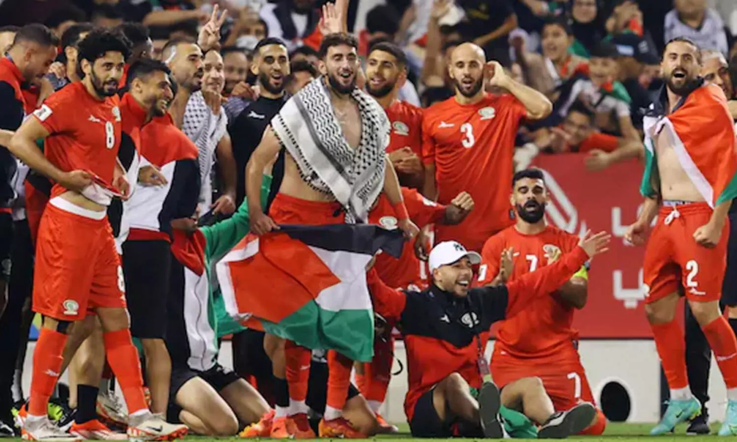 ‘ലോകമേ കാണൂ...ഈ മോഹങ്ങൾക്ക് മരണമില്ല!’ ചോരാത്ത പോരാട്ടവീര്യവുമായി ഫുട്ബാളിൽ ചരിത്രം കുറിച്ച് ഫലസ്തീൻ