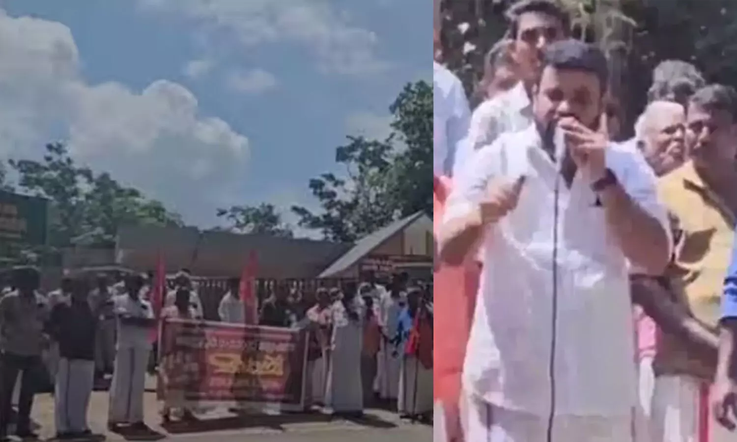 കൊടി ഊരിയ നിന്റെ കൈയ്യുണ്ടല്ലോ.. അത് ഞങ്ങൾ വെട്ടിയെടുക്കും: വനപാലകർക്കെതിരെ പ്രകോപന പ്രസം​ഗവുമായി സി.പി.എം നേതാവ്