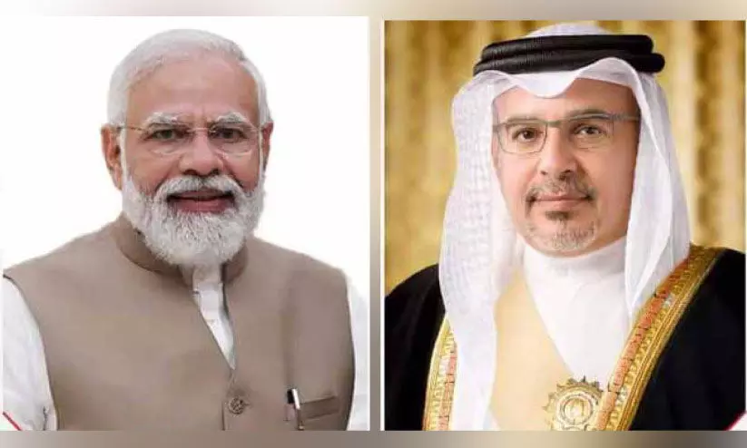 നരേന്ദ്ര മോദിയെ അഭിനന്ദിച്ച് കിരീടാവകാശി നരേന്ദ്ര മോദിയെ അഭിനന്ദിച്ച് കിരീടാവകാശി