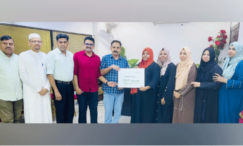 Handed over fund to CH Center