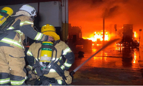 Trying to put out the fire Trying to put out the fire