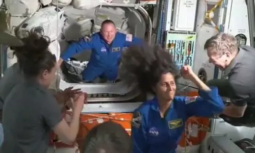 സ്​പേസ് സ്റ്റേഷനിൽ ഡാൻസുമായി സുനിത വില്യംസ്