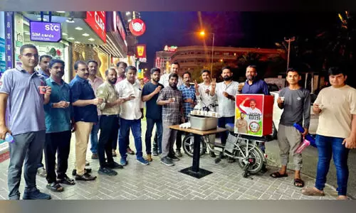 ഷാ​ഫി പ​റ​മ്പി​ലി​ന്റെ വി​ജ​യ​ത്തി​ൽ ബ​ഹ്‌​റൈ​നി​ലും ആ​ഘോ​ഷം