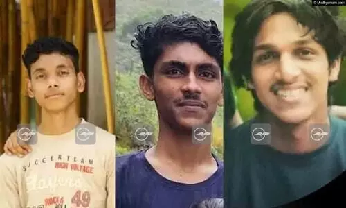 കണ്ണൂരിൽ  കരയിടിഞ്ഞ് പുഴയിലേക്ക് വീണ് ബന്ധുക്കളായ മൂന്ന് വിദ്യാർഥികൾ മരിച്ചു